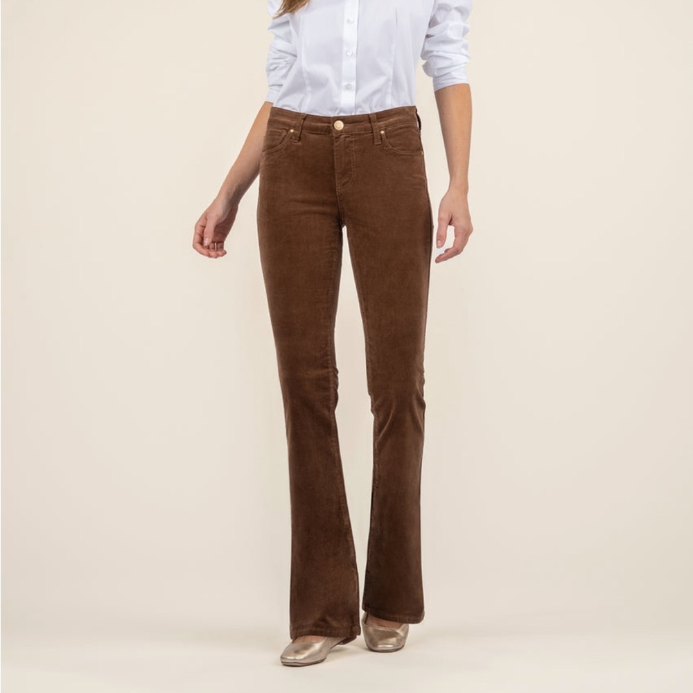NWT Kut from the Kloth Brown Corduroy Boot Cut Pants, 18
